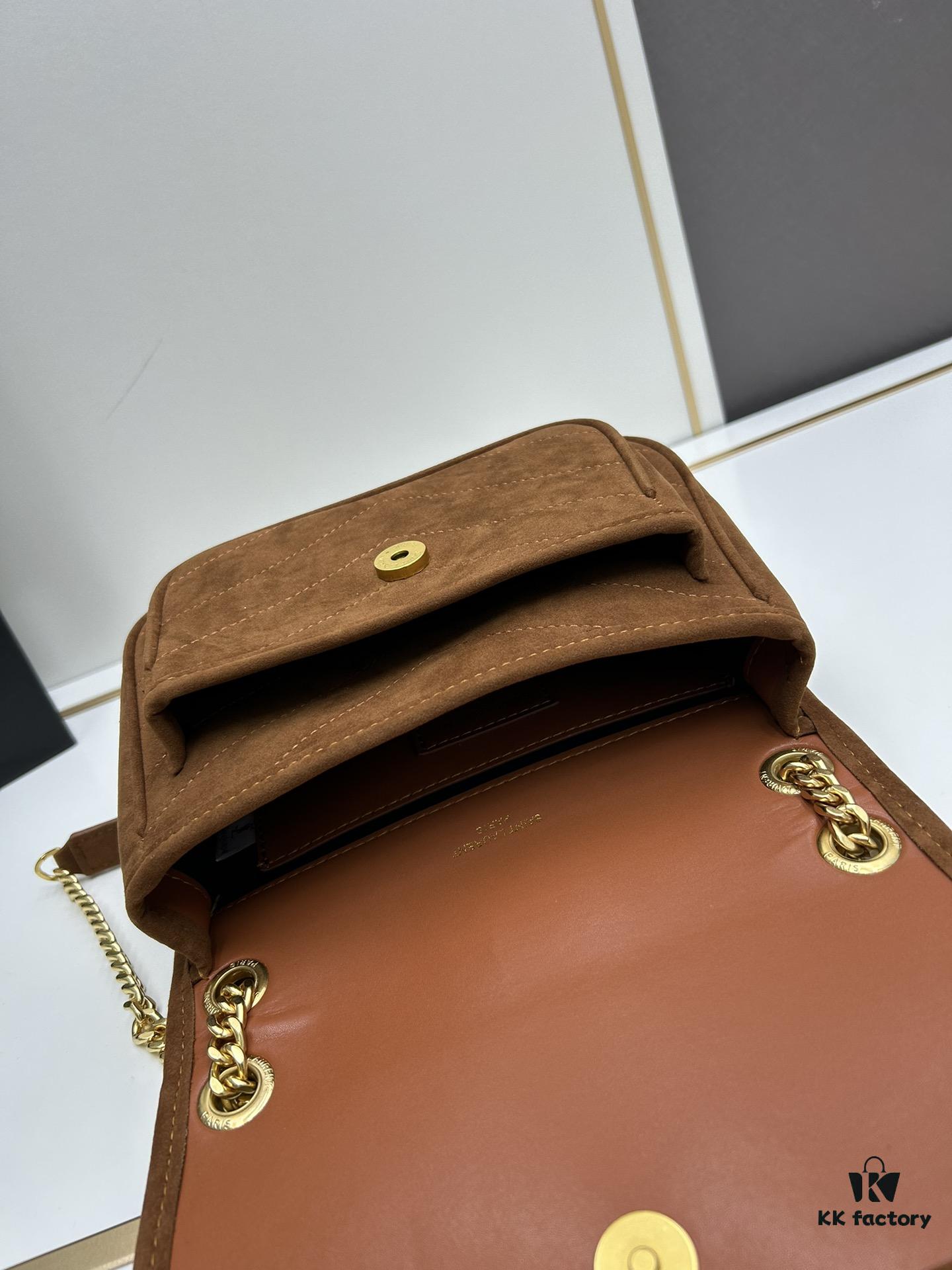 New Small YSL Niki Suede Messenger Bag with Box