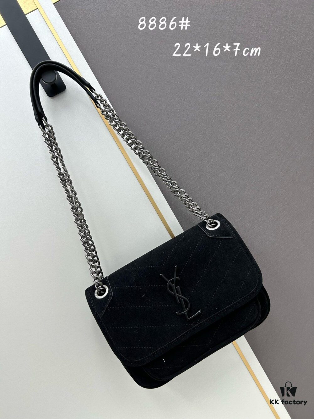 6930d19e6e68136f4d9b0d3d New Arrival Small Size with Box 💰YSL ||| Saint Laurent Suede Niki Messenger Bag