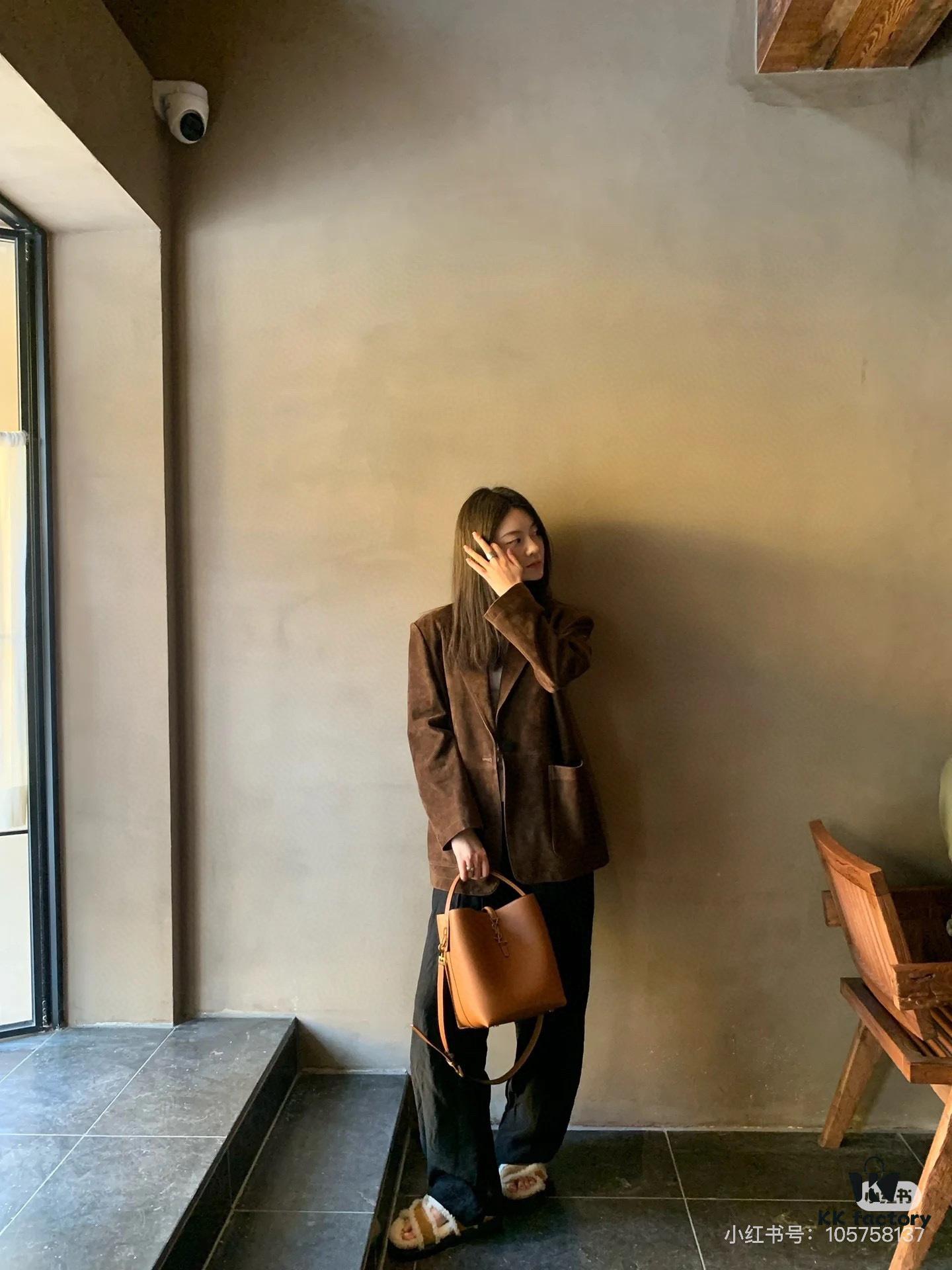 6930d1bd6e68136f4d9b0d6f New Arrival Autumn/Winter YSL LE37 Bucket Bag – Matte Large Size with Box, Authentic Leather, Celebrity Style
