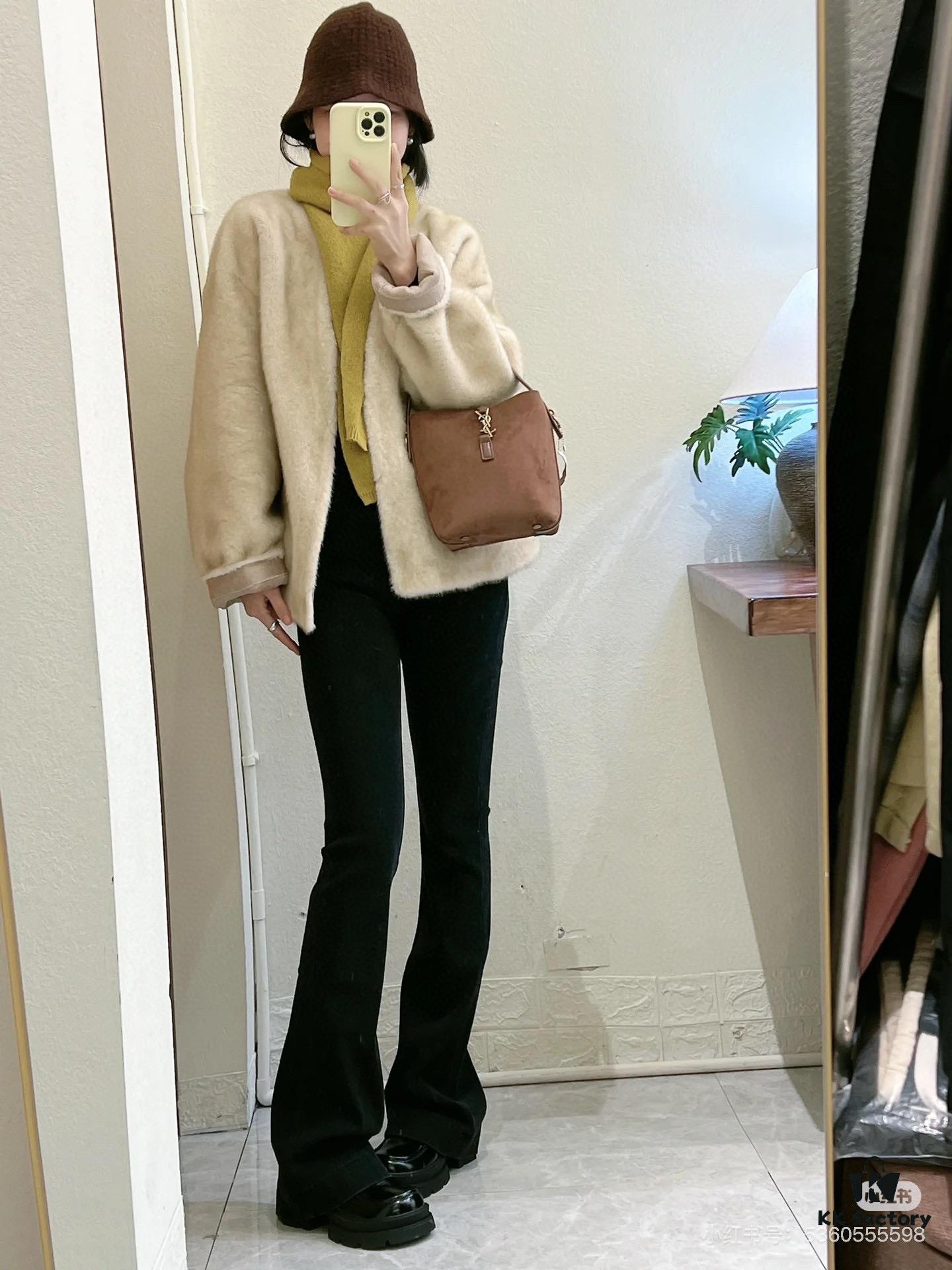 6930d1bf6e68136f4d9b0d73 New Arrival Autumn/Winter YSL LE37 Bucket Bag – Matte Large Size with Box, Authentic Leather, Celebrity Style