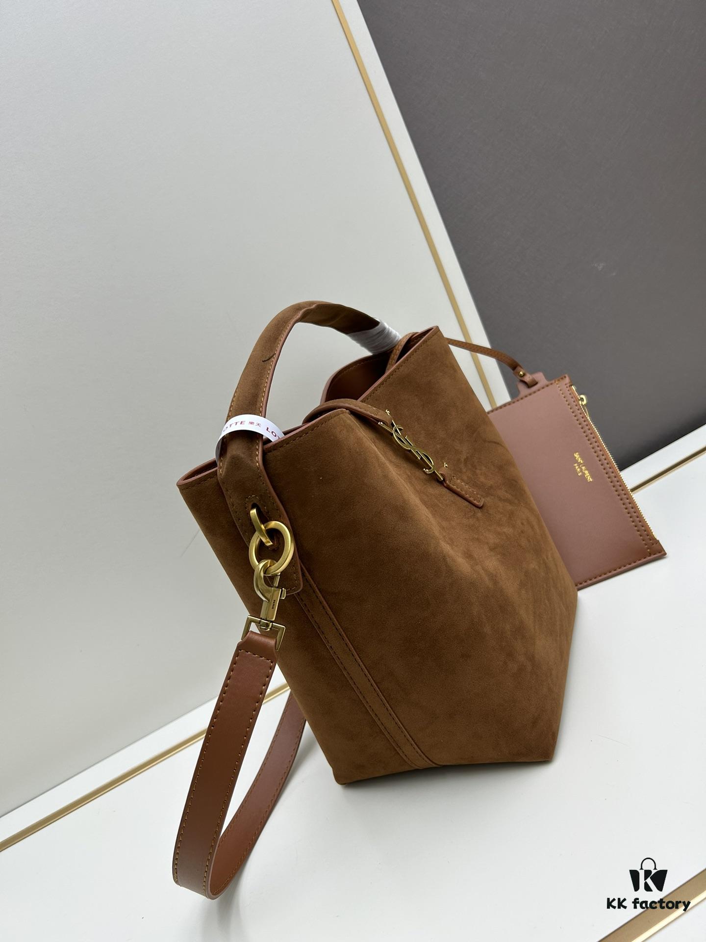 6930d1c26e68136f4d9b0d76 New Autumn/Winter Arrival Matte Large YSL Bucket Bag with Box 💰 Great Find! Authentic YSL LE37 Bucket Bag, Celebrity Style, Limited Quantity