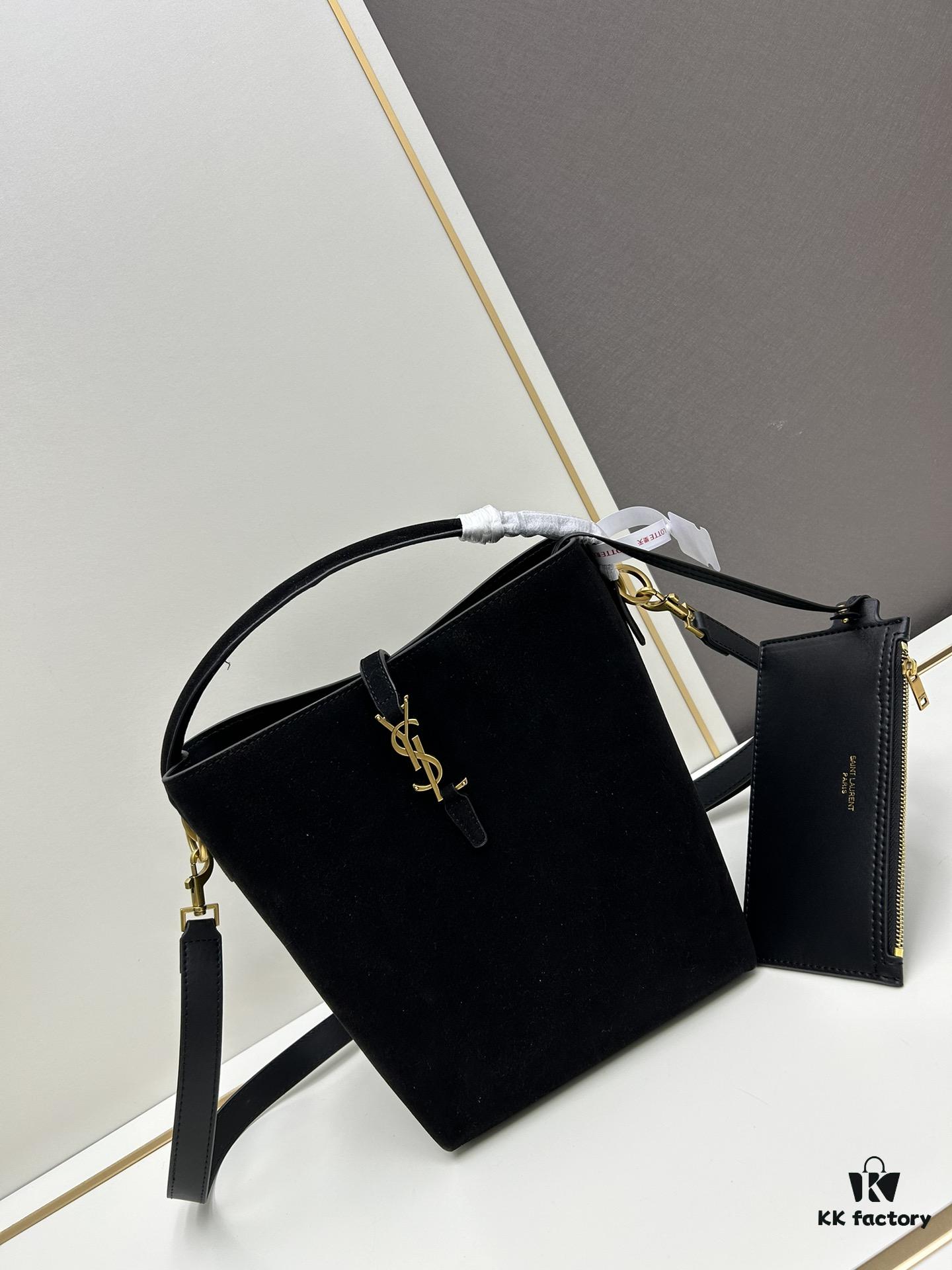 6930d1c56e68136f4d9b0d7c New Autumn/Winter Arrival Matte Large YSL Bucket Bag with Box 💰 Great Find! Authentic YSL LE37 Bucket Bag, Celebrity Style, Limited Quantity