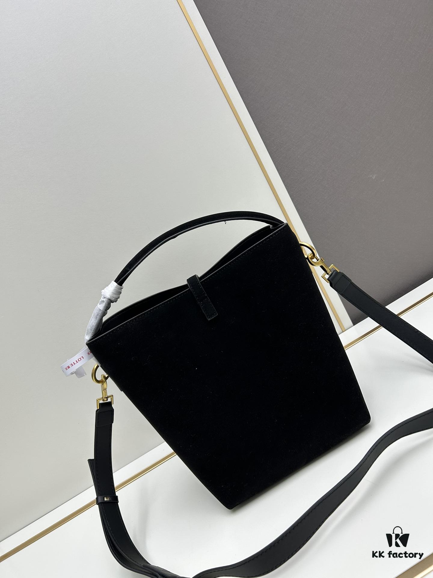 6930d1c86e68136f4d9b0d7f New Autumn/Winter Arrival Matte Large YSL Bucket Bag with Box 💰 Great Find! Authentic YSL LE37 Bucket Bag, Celebrity Style, Limited Quantity
