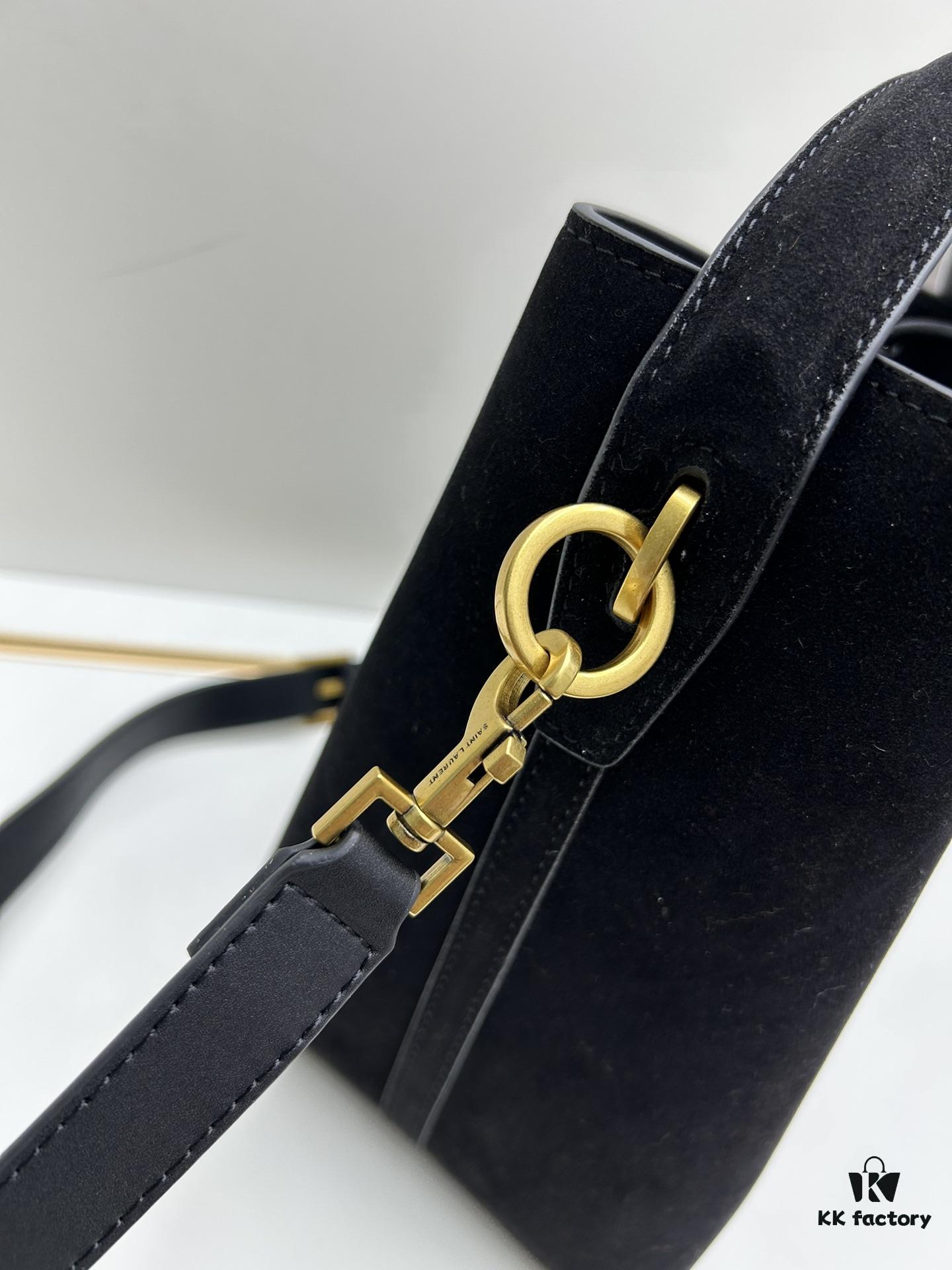 6930d1ca6e68136f4d9b0d81 New Autumn/Winter Arrival Matte Large YSL Bucket Bag with Box 💰 Great Find! Authentic YSL LE37 Bucket Bag, Celebrity Style, Limited Quantity