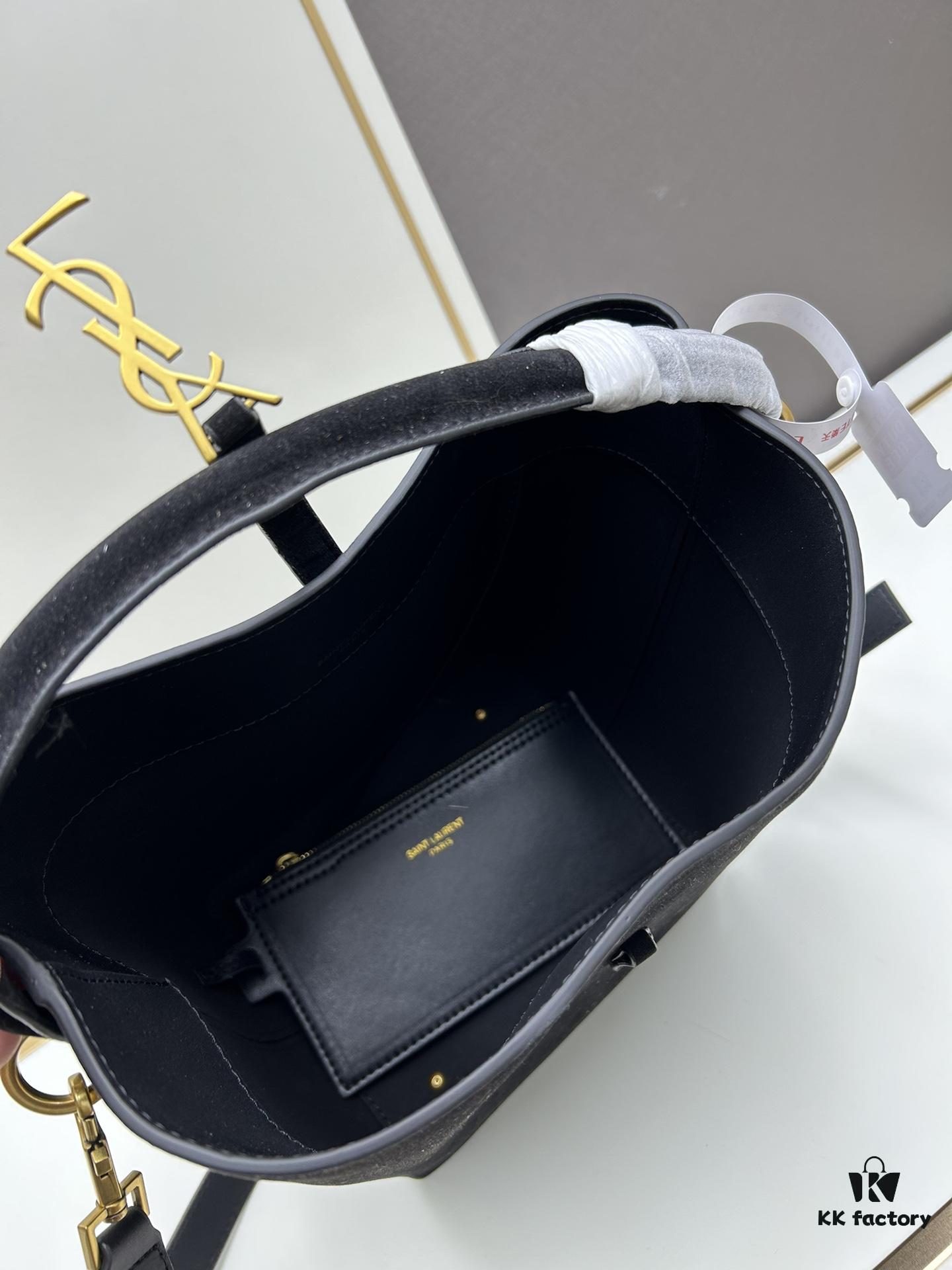 6930d1d06e68136f4d9b0d88 New Autumn/Winter Arrival Matte Large YSL Bucket Bag with Box 💰 Great Find! Authentic YSL LE37 Bucket Bag, Celebrity Style, Limited Quantity