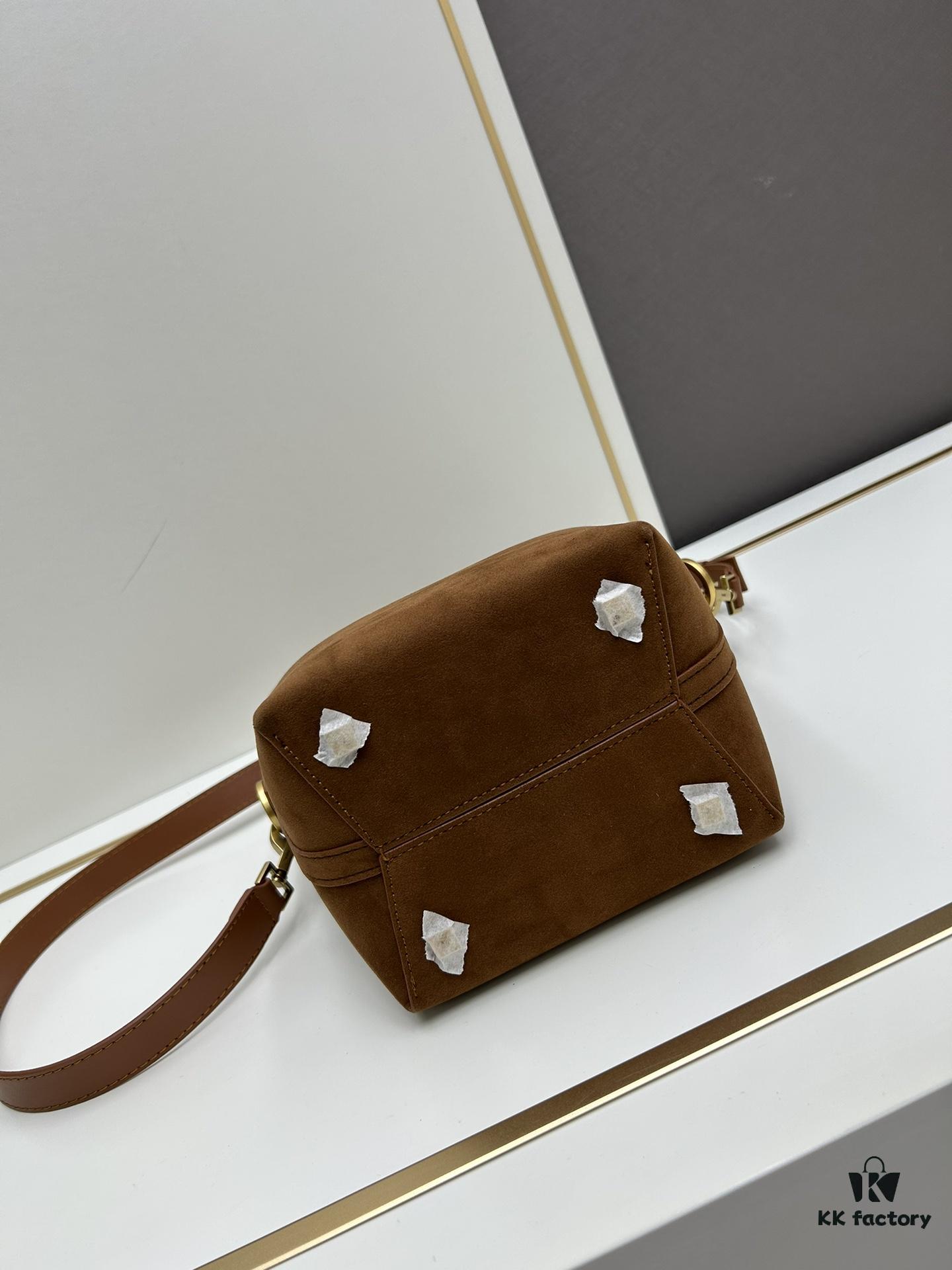 6930d1d26e68136f4d9b0d8c New Autumn/Winter Arrival Matte Mini YSL Bucket Bag with Box - Authentic YSL LE37 in Black Gold Hardware, Celebrity Style
