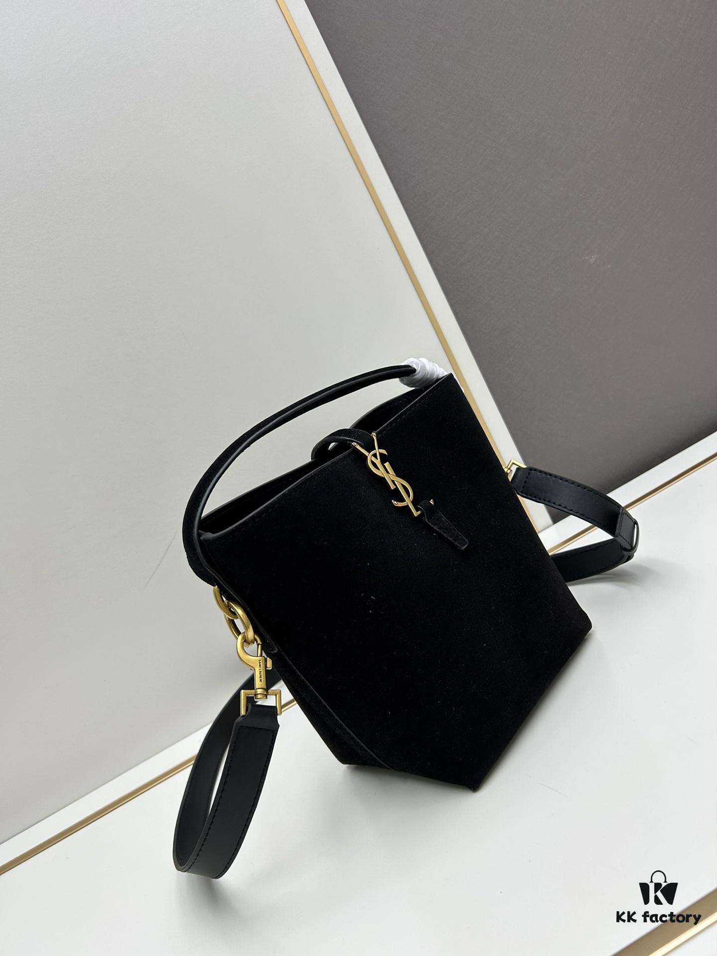 6930d1d56e68136f4d9b0d8f YSL LE37 Small Suede Bucket Bag, Limited Stock, Includes Box and Dust Bag