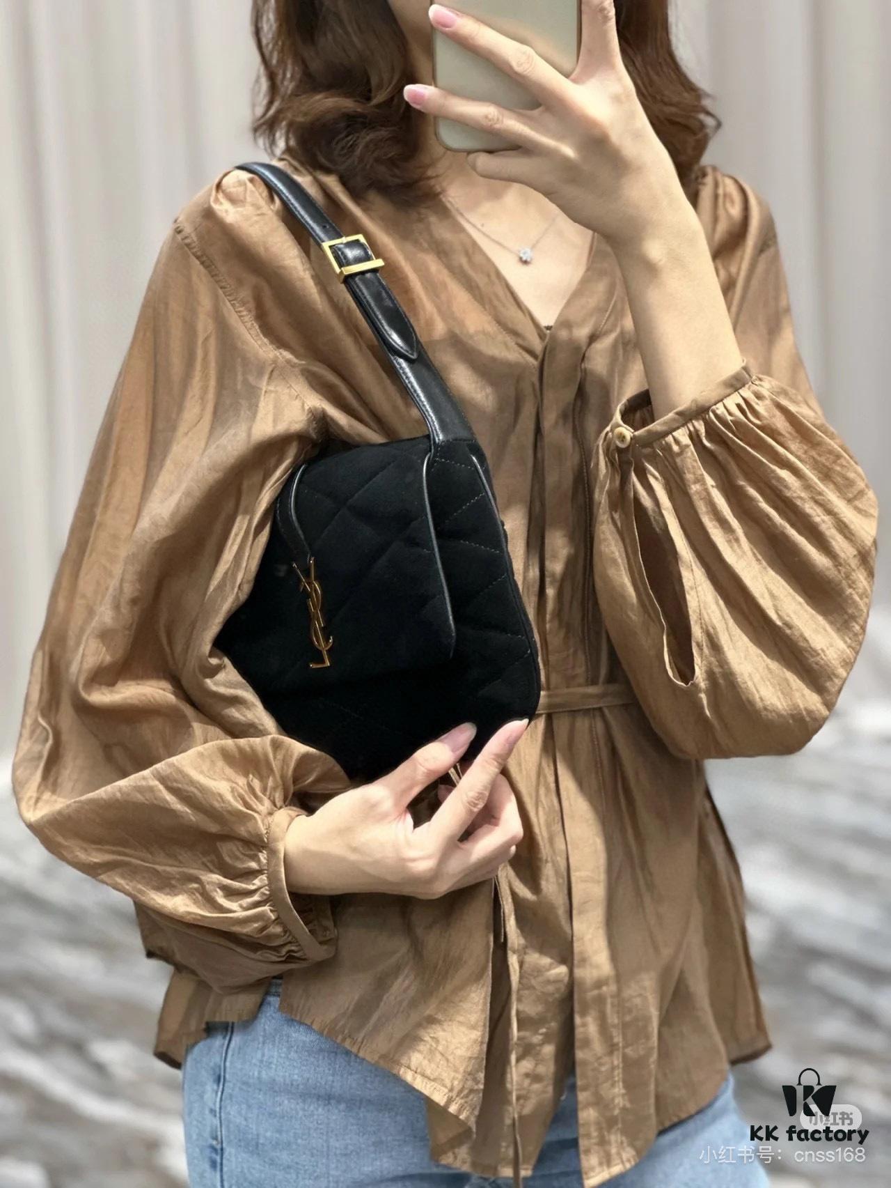 6930d1f06e68136f4d9b0db6 New YSL LE 57 Matelassé Calfskin Diamond Quilted Shoulder Bag with Box