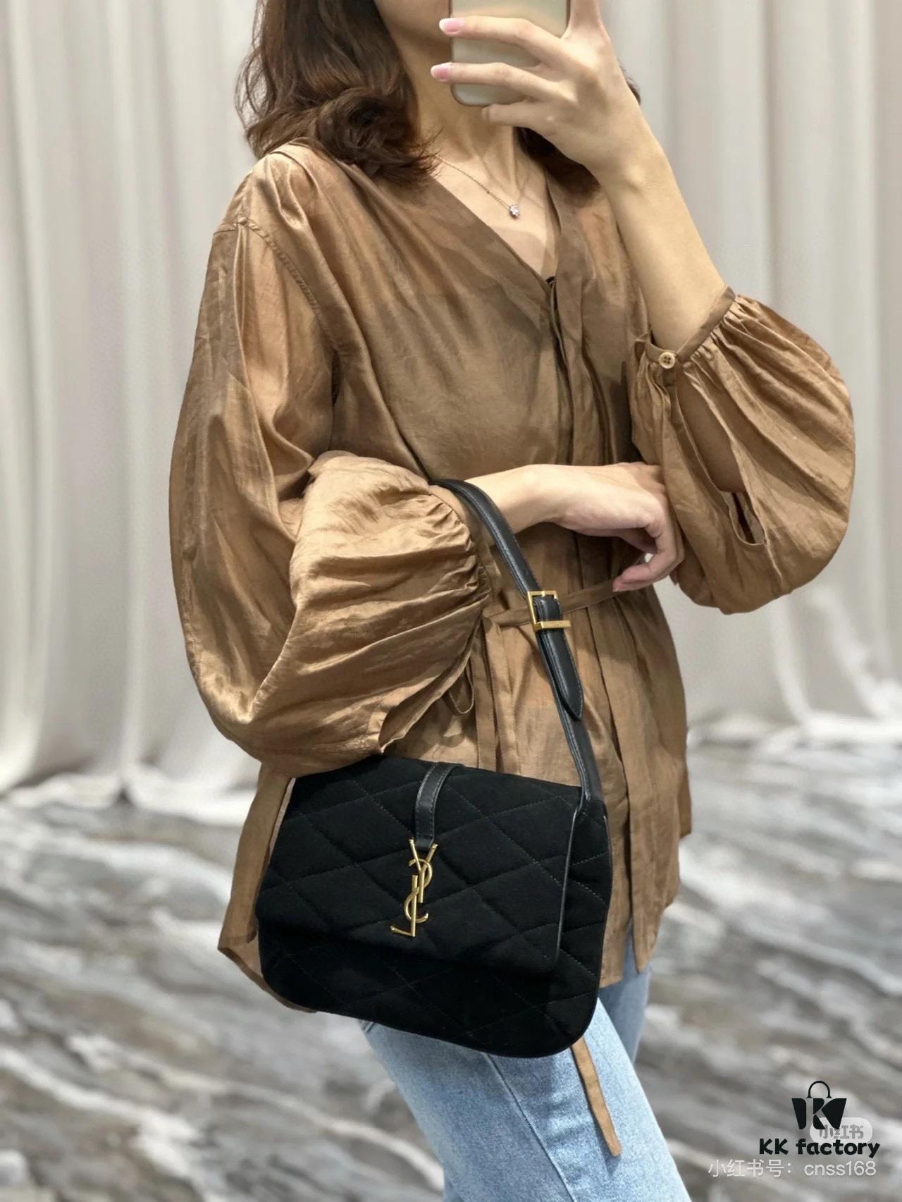 6930d1f06e68136f4d9b0db7 New YSL LE 57 Matelassé Calfskin Diamond Quilted Shoulder Bag with Box