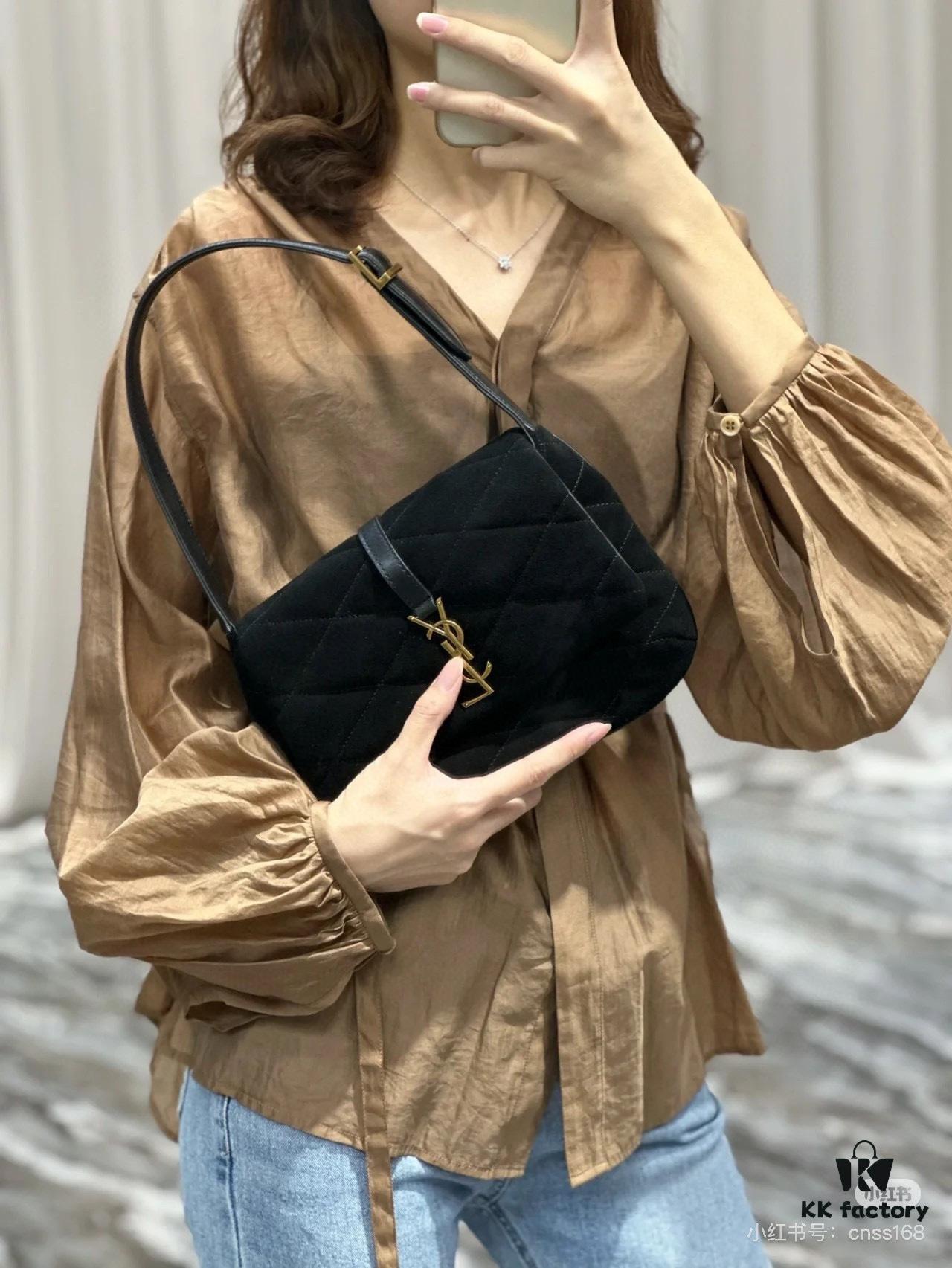 6930d1f26e68136f4d9b0db9 New YSL LE 57 Matelassé Calfskin Diamond Quilted Shoulder Bag with Box