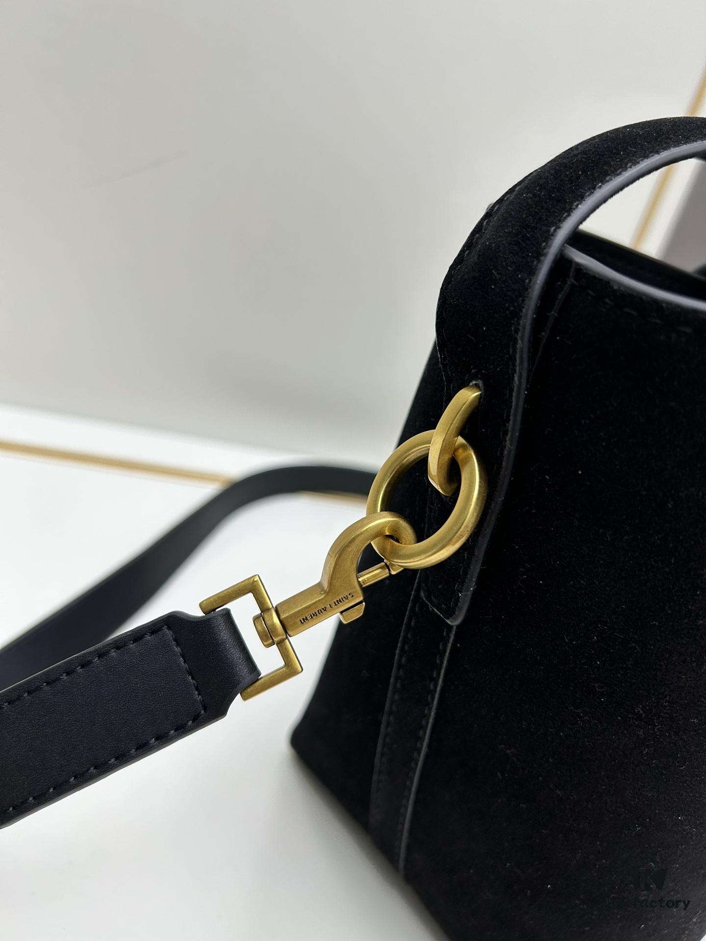 6930d1f66e68136f4d9b0dc0 YSL LE37 Small Suede Bucket Bag, Limited Stock, Includes Box and Dust Bag