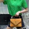 6930d1ff6e68136f4d9b0dd1 New Arrival with Box ||| Suede YSL Saint Laurent V-Logo Sling Bag