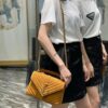 6930d2016e68136f4d9b0dd4 New Arrival with Box ||| Suede YSL Saint Laurent V-Logo Sling Bag