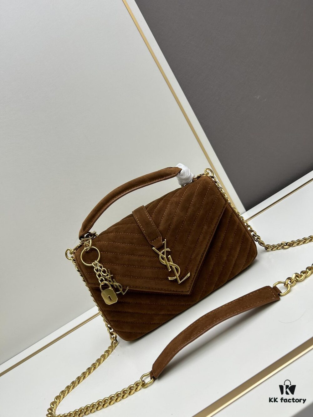 6930d2036e68136f4d9b0dd7 New Arrival with Box ||| Saffiano Leather YSL Saint Laurent V-Logo Sling Bag