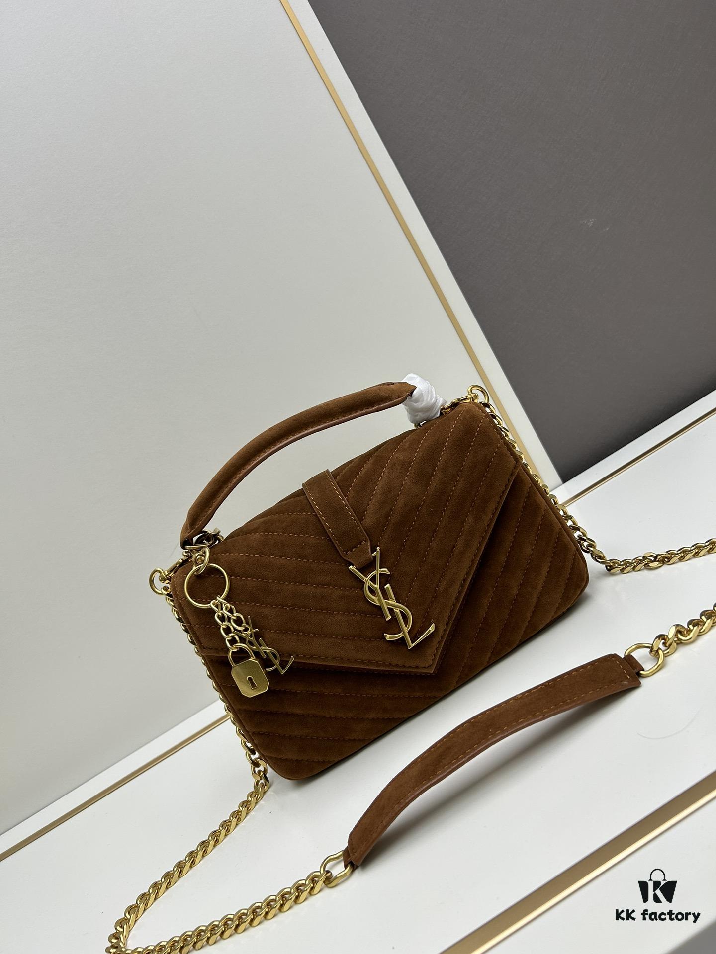 6930d2036e68136f4d9b0dd7 New Arrival with Box ||| Saffiano Leather YSL Saint Laurent V-Logo Sling Bag