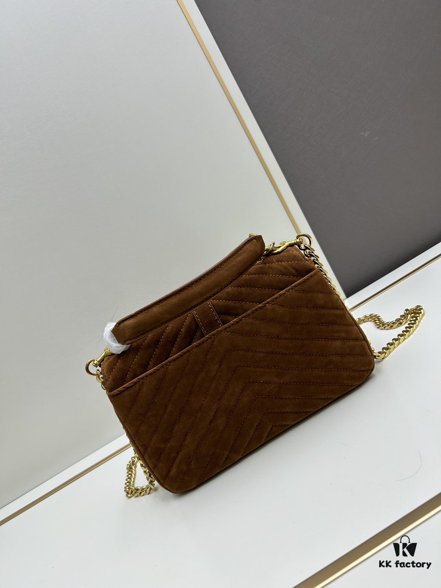 6930d2046e68136f4d9b0dd8 New Arrival with Box ||| Saffiano Leather YSL Saint Laurent V-Logo Sling Bag