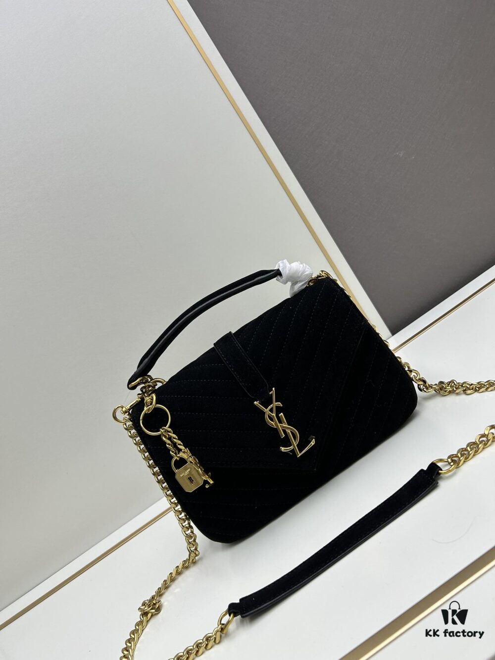 6930d2086e68136f4d9b0ddc New Arrival with Box ||| Saffiano Leather YSL Saint Laurent V-Logo Sling Bag