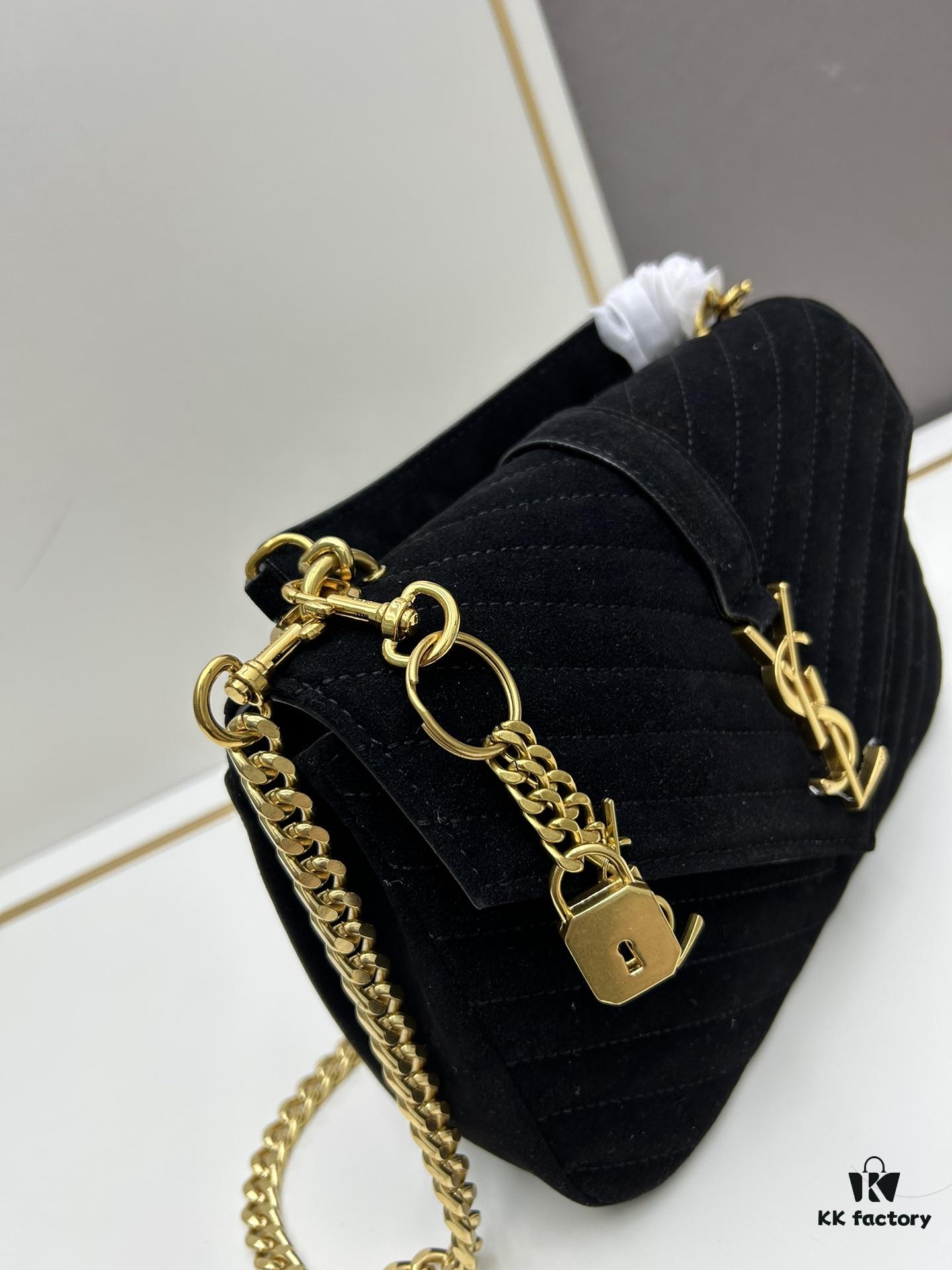 6930d20a6e68136f4d9b0dde New Arrival with Box ||| Saffiano Leather YSL Saint Laurent V-Logo Sling Bag
