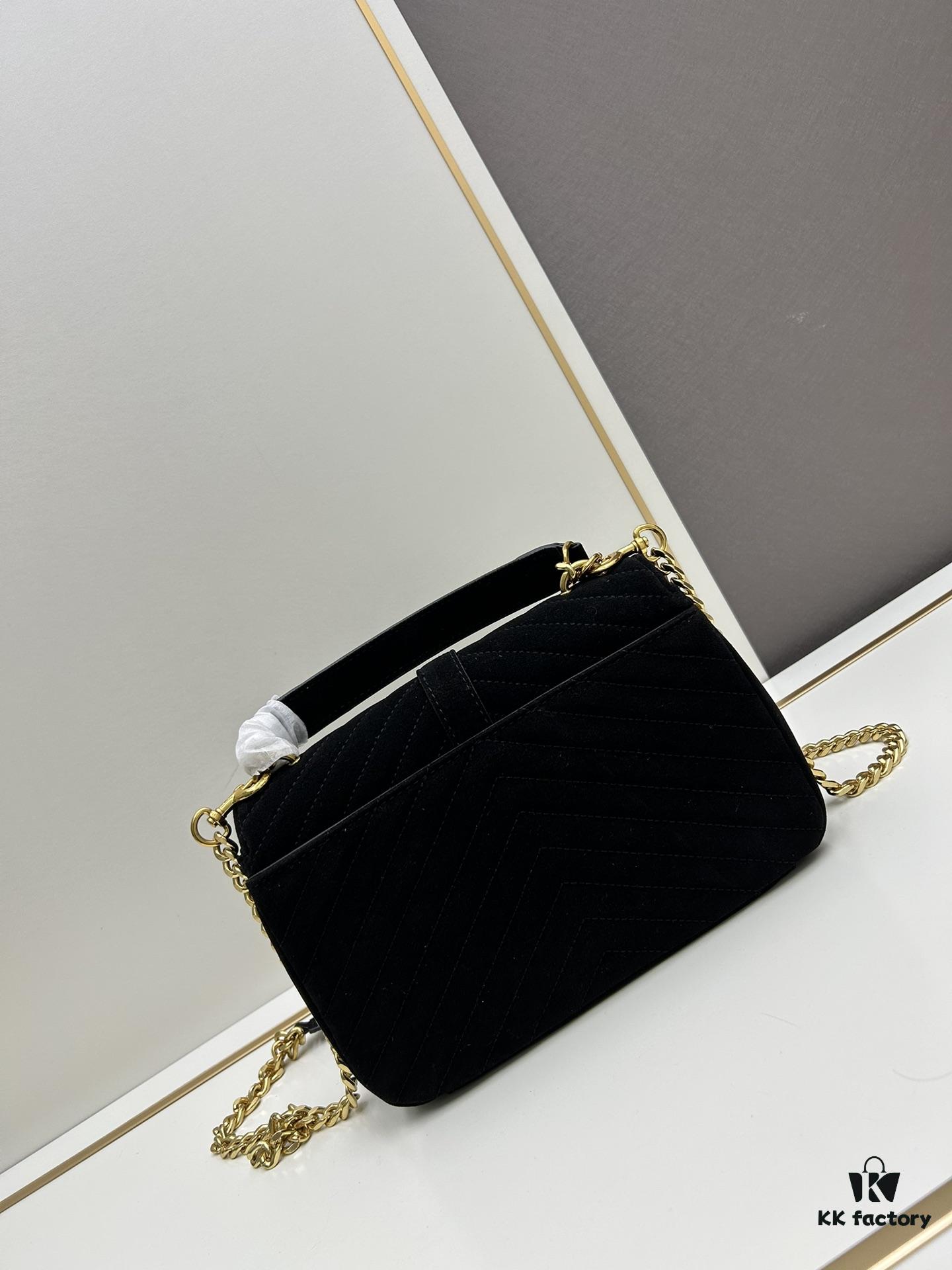 6930d20b6e68136f4d9b0de0 New Arrival with Box ||| Saffiano Leather YSL Saint Laurent V-Logo Sling Bag