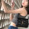 6930d28b6e68136f4d9b0ebb New Arrival with Box 💰 See How Beautiful the YSL Trapezoid Shoulder Bag Looks from Rosé's Back View!
