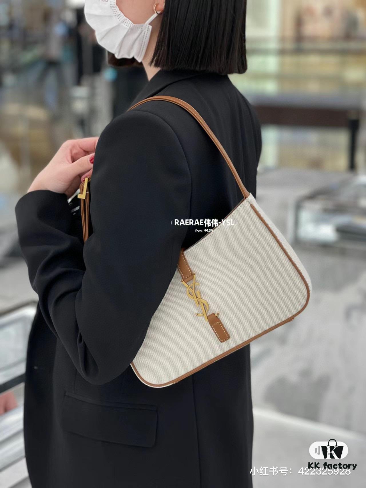 6930d29e6e68136f4d9b0ed5 New YSL Saint Laurent Canvas Shoulder Bag with Box | First Canvas Edition Inspired by 70s Retro Design | Rive Gauche Style