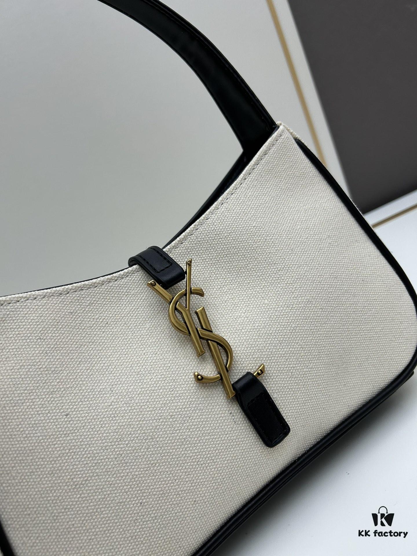 6930d2a26e68136f4d9b0ede New YSL Saint Laurent Canvas Shoulder Bag with Box, Inspired by 1970s Retro Design and Rive Gauche Spirit