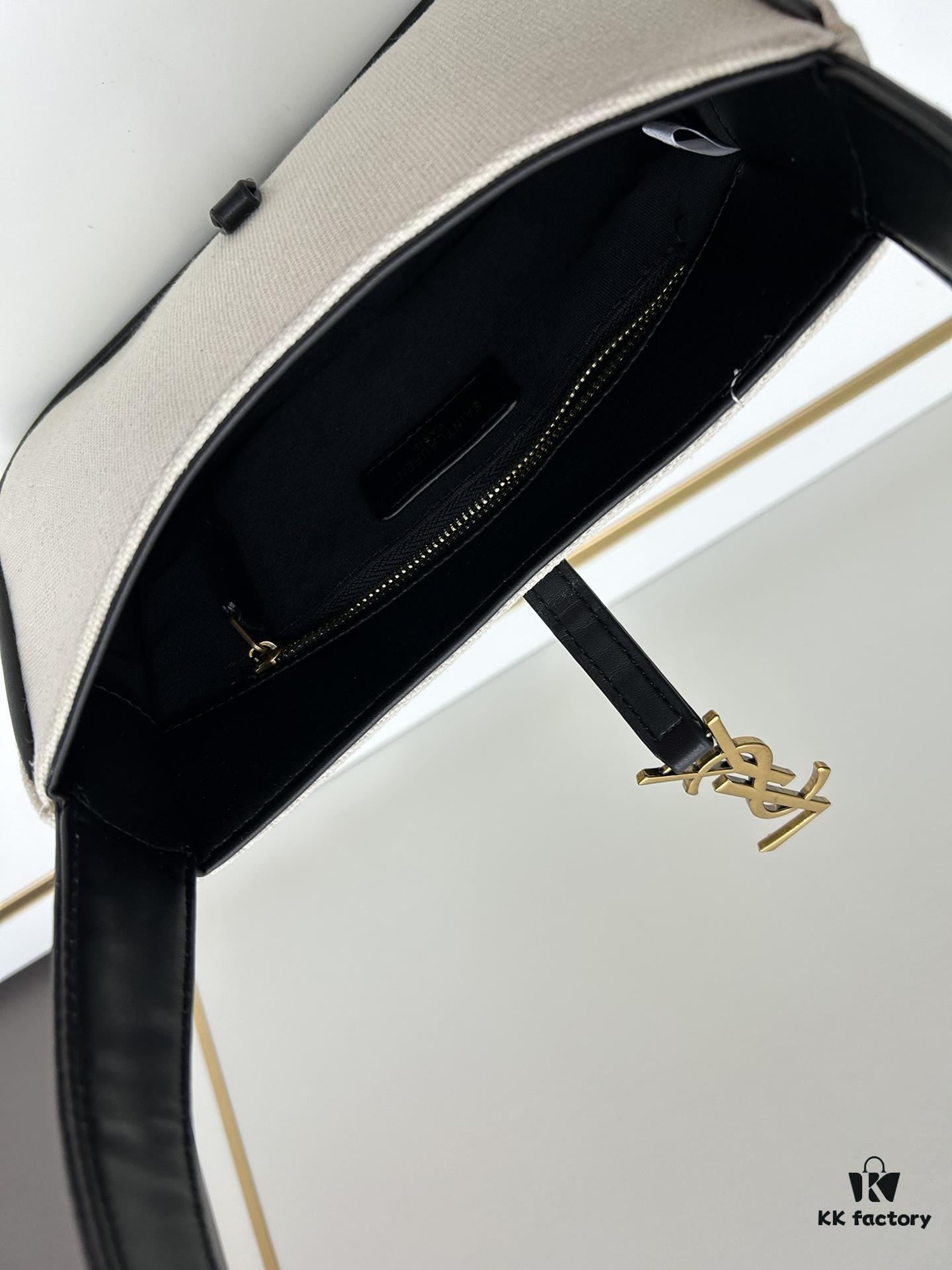 6930d2a66e68136f4d9b0ee0 New YSL Saint Laurent Canvas Shoulder Bag with Box, Inspired by 1970s Retro Design and Rive Gauche Spirit