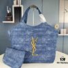 6930d2ac6e68136f4d9b0ee9 New YSL Shopping Bag in Beautiful Blue Denim – Absolutely Stunning!