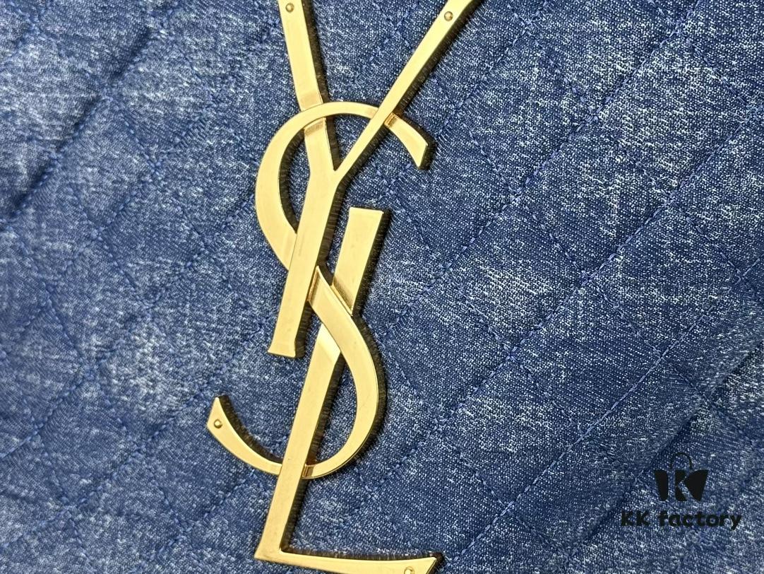 6930d2ae6e68136f4d9b0eef New YSL Shopping Bag in Beautiful Blue Denim – Absolutely Stunning!