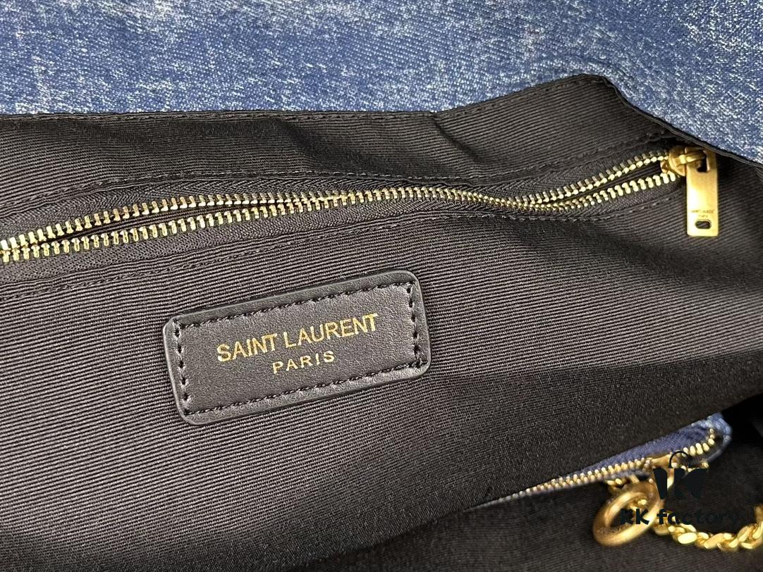 6930d2af6e68136f4d9b0ef0 New YSL Shopping Bag in Beautiful Blue Denim – Absolutely Stunning!