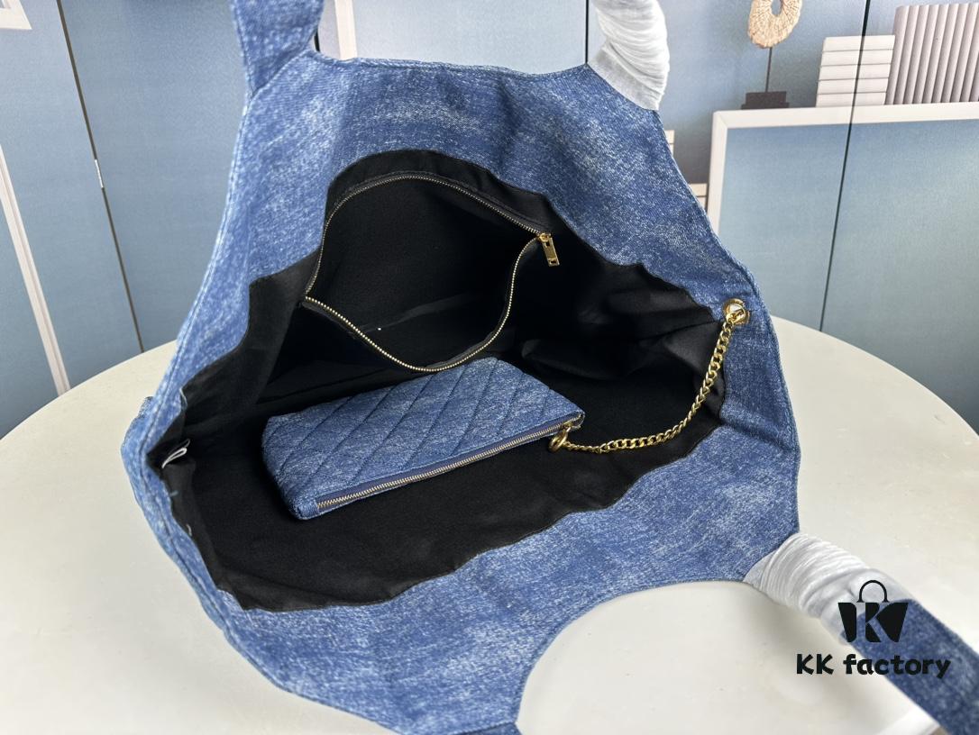 6930d2b06e68136f4d9b0ef1 New YSL Shopping Bag in Beautiful Blue Denim – Absolutely Stunning!
