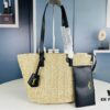 6930d2b96e68136f4d9b0f01 New YSL Straw Tote Shopping Bag