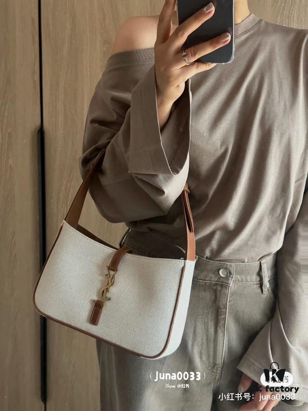 6930d2bb6e68136f4d9b0f04 New YSL Saint Laurent Canvas Shoulder Bag with Box | First Canvas Edition Inspired by 70s Retro Design | Rive Gauche Style