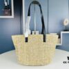 6930d2bb6e68136f4d9b0f06 New YSL Straw Tote Shopping Bag