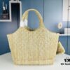 New YSL Oversized Logo Quilted Tote Bag