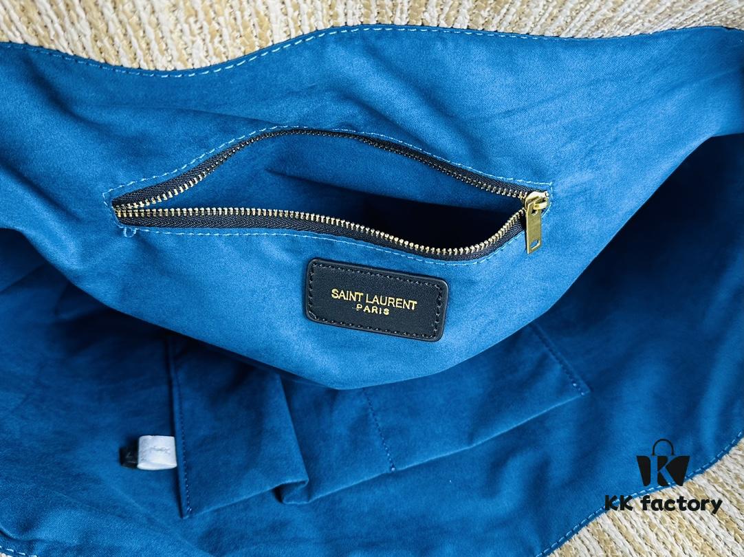 New YSL Oversized Logo Quilted Tote Bag