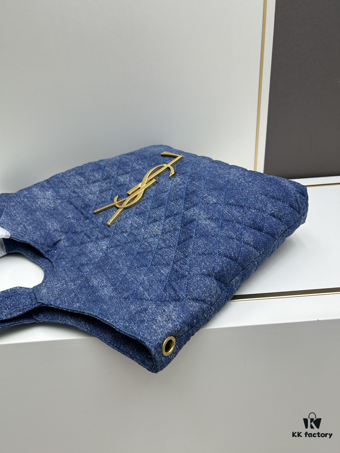 6930d2ca6e68136f4d9b0f1c New Arrival YSL Shopping Bag is Amazing! Beautiful Blue Denim with Huge Capacity and Latest Trend