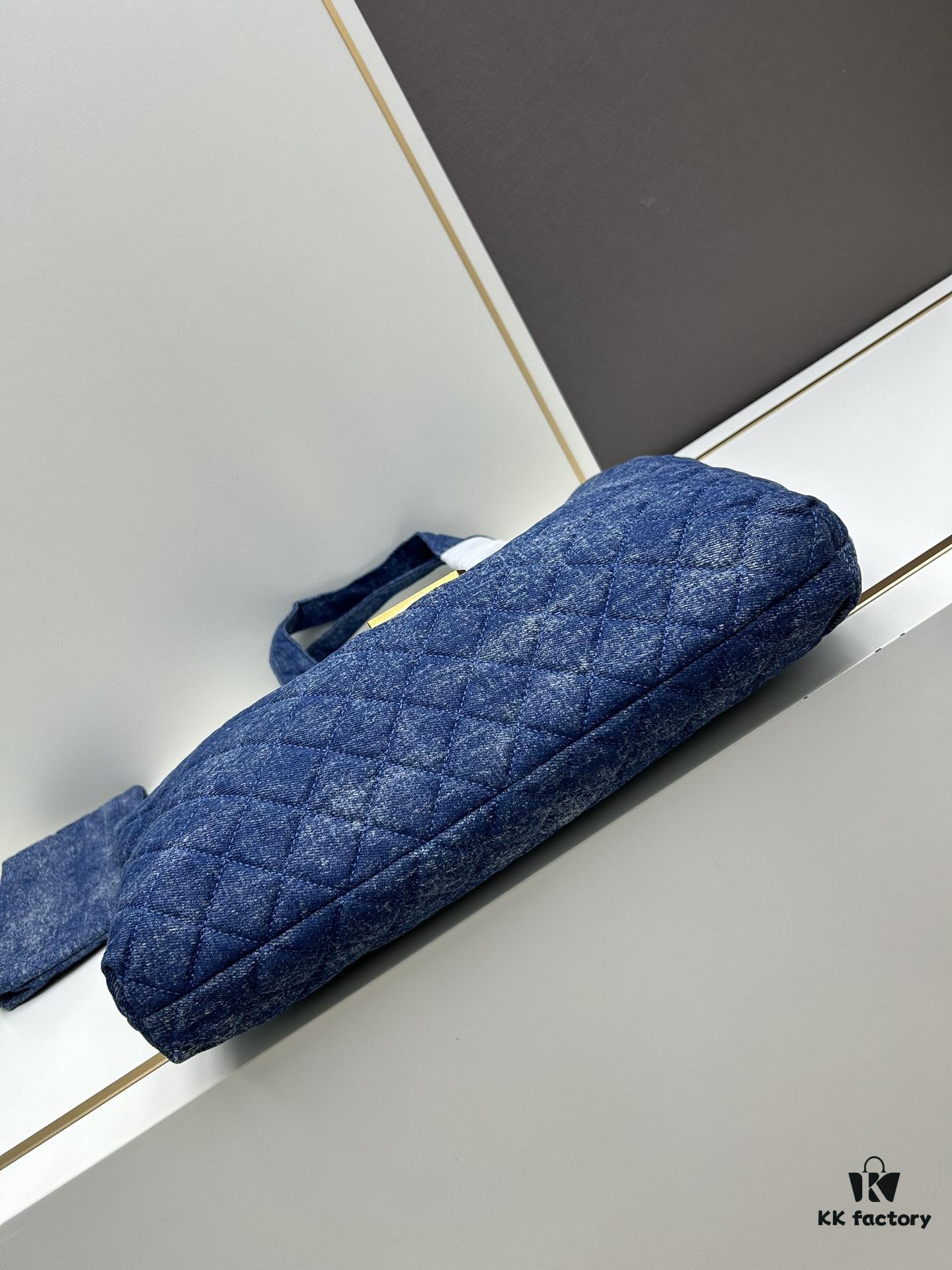 6930d2cc6e68136f4d9b0f21 New Arrival YSL Shopping Bag is Amazing! Beautiful Blue Denim with Huge Capacity and Latest Trend