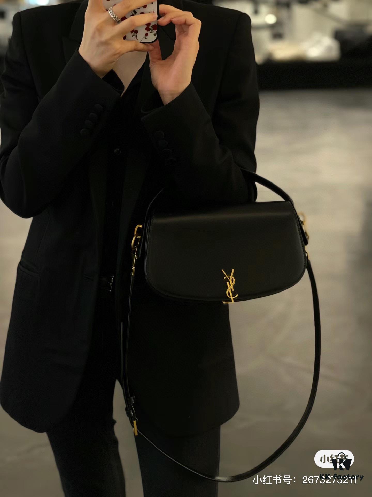 6930d2d16e68136f4d9b0f27 New Arrival with Box 💰 Cool & Chic! YSL 2024 Voltair Box Leather Crossbody Bag