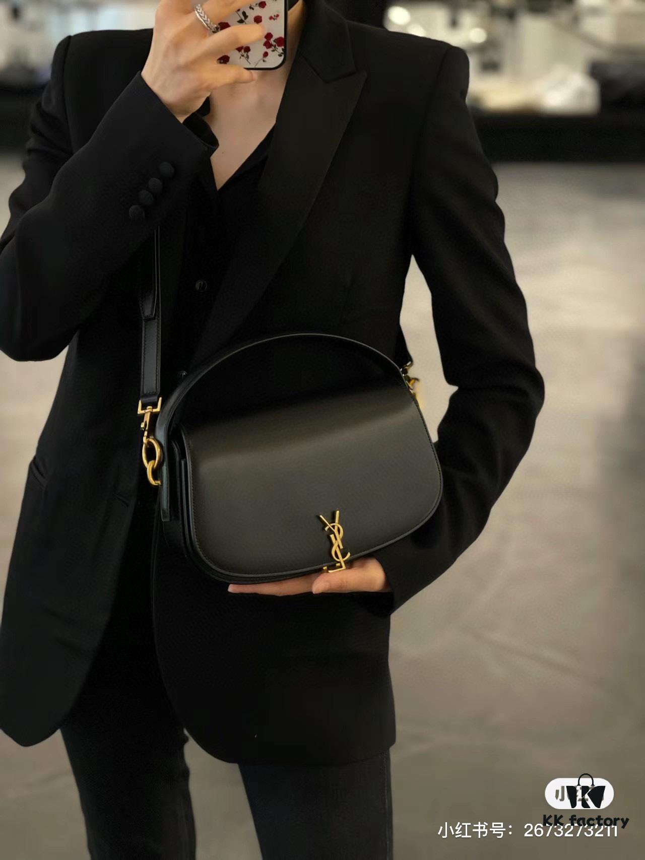 6930d2d26e68136f4d9b0f29 New Arrival with Box 💰 Cool & Chic! YSL 2024 Voltair Box Leather Crossbody Bag