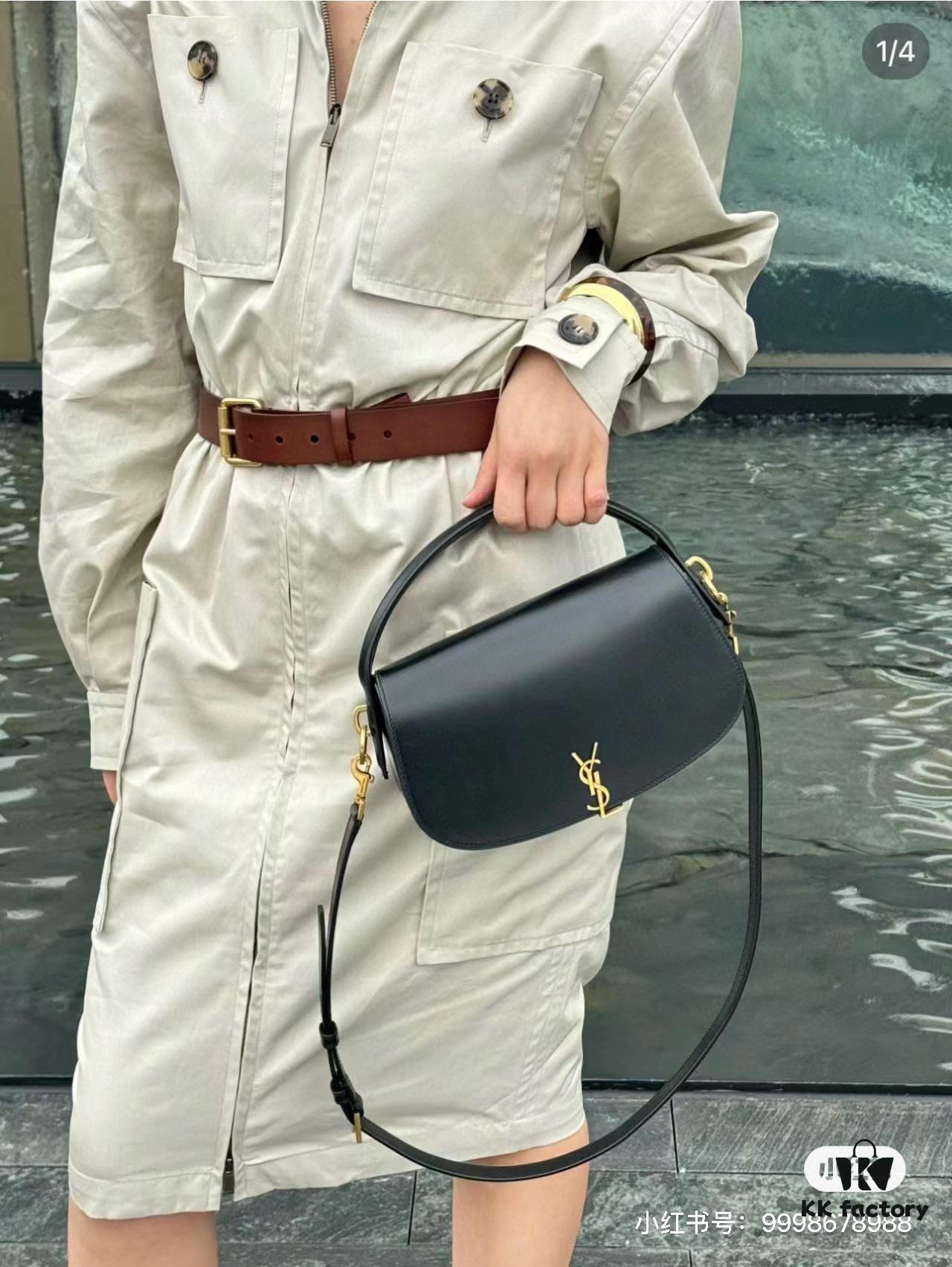 6930d2d26e68136f4d9b0f2a New Arrival with Box 💰 Cool & Chic! YSL 2024 Voltair Box Leather Crossbody Bag