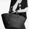 6930d2e26e68136f4d9b0f46 New YSL Straw Tote Shopping Bag