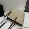 6930d2ec6e68136f4d9b0f56 New YSL Straw Tote Shopping Bag