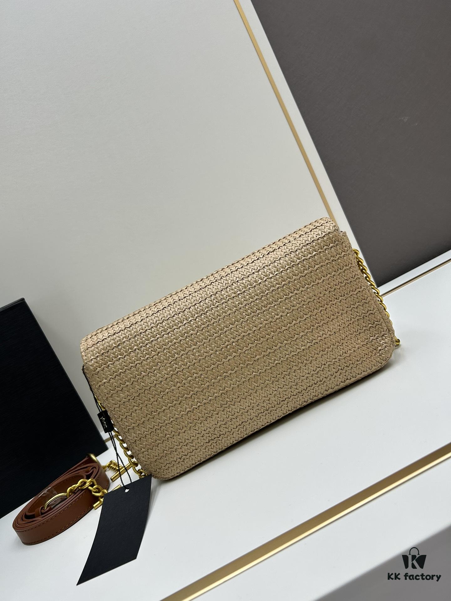 6930d3296e68136f4d9b0fb4 Hot YSL New Raffia Woven Tassel Bag! Summer Beach Joy