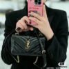 New Arrival YSL Mini College Messenger Bag in Waxed Calfskin - Style No. 6126
