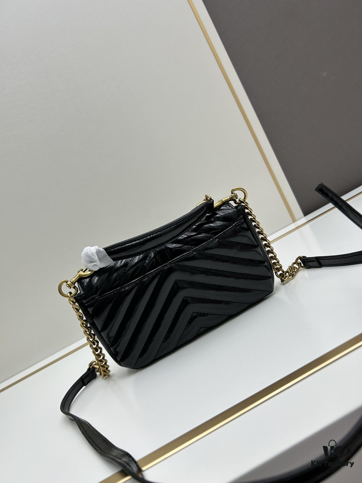 6930d3476e68136f4d9b0fdc New Arrival YSL Mini College Sling Bag in Wax-Calf Leather