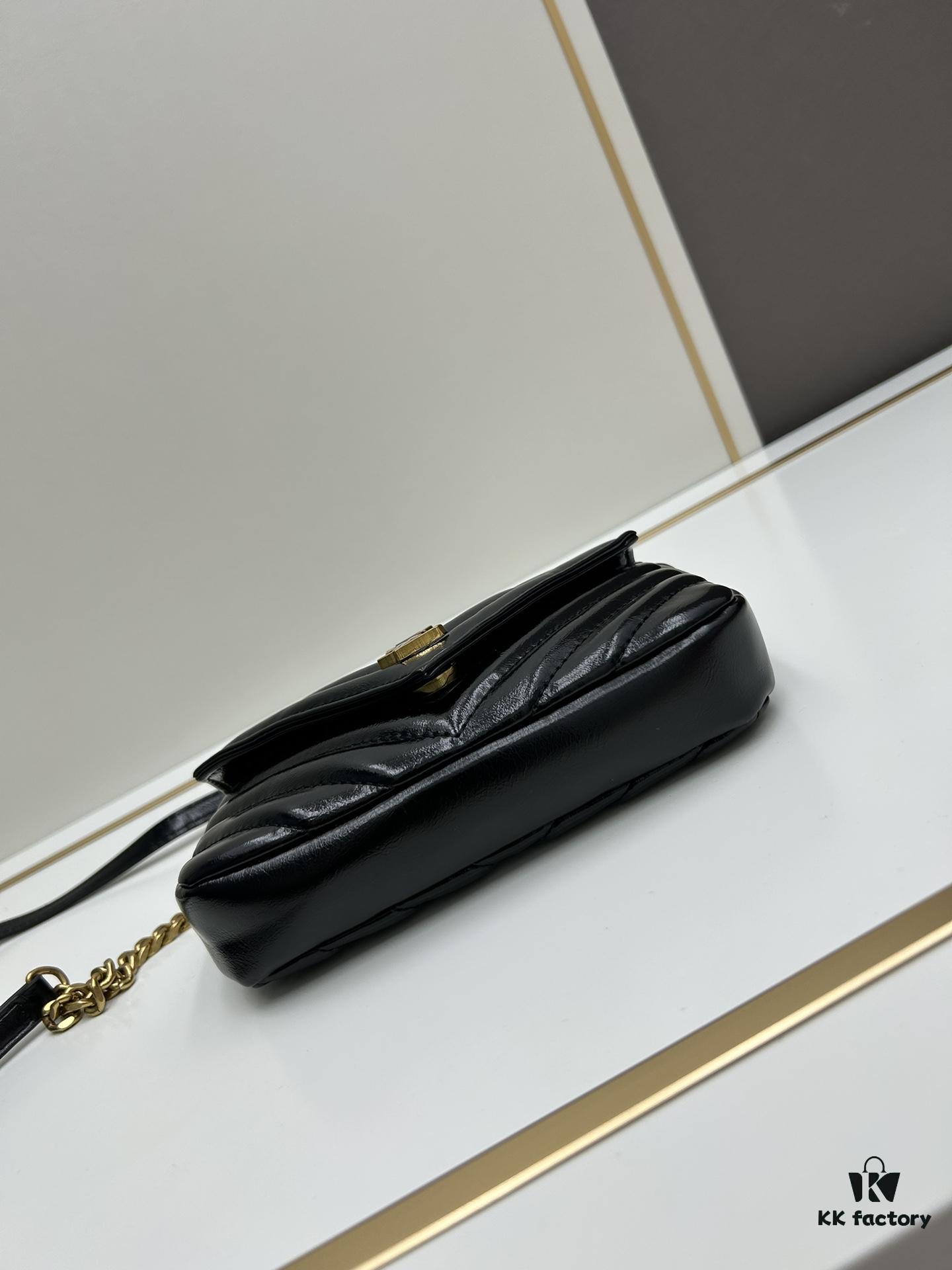 6930d3486e68136f4d9b0fde New Arrival YSL Mini College Sling Bag in Wax-Calf Leather