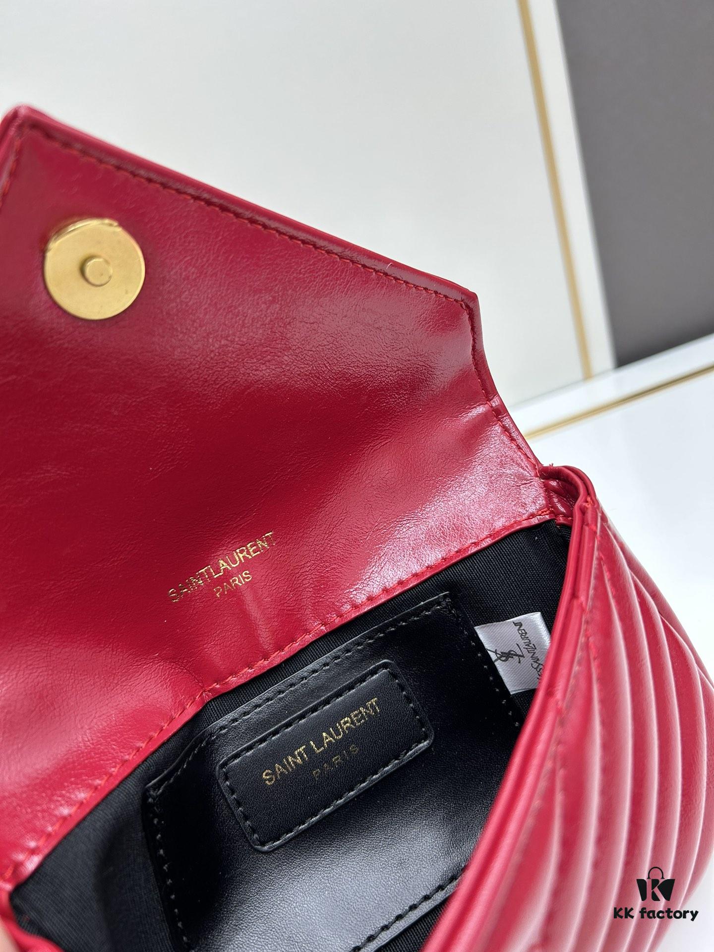 New Arrival YSL Mini College Messenger Bag in Waxed Calfskin - Style No. 6126