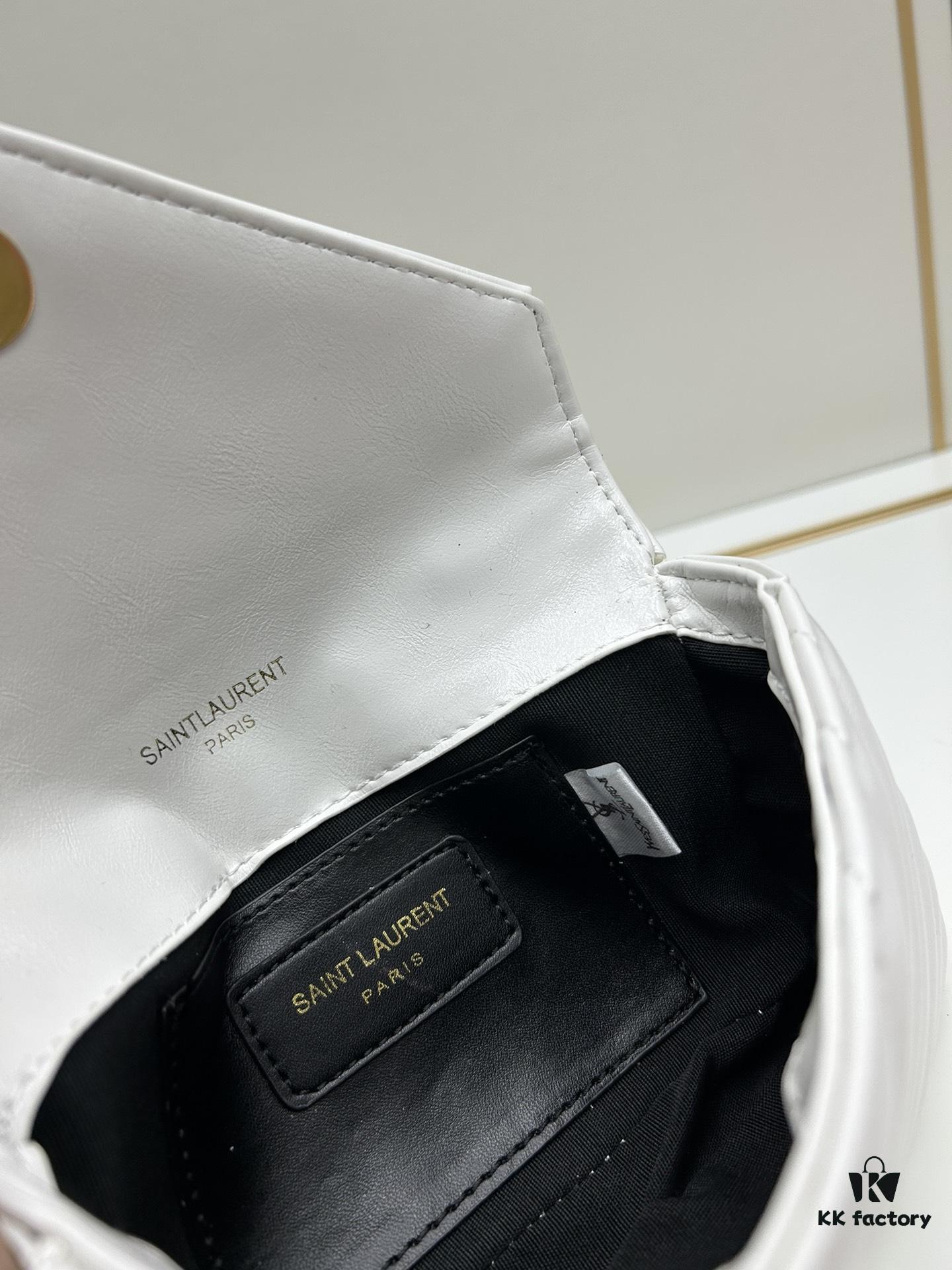 6930d3596e68136f4d9b0ffb New Arrival YSL Mini College Messenger Bag in Waxed Calfskin - Style No. 6126
