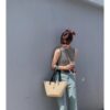 6930d3d06e68136f4d9b10a5 New Arrival YSL Saint Laurent Rattan Tote Shopping Bag